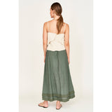 Mirth Verona Skirt in Verde Fossil