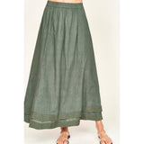 Mirth Verona Skirt in Verde Fossil