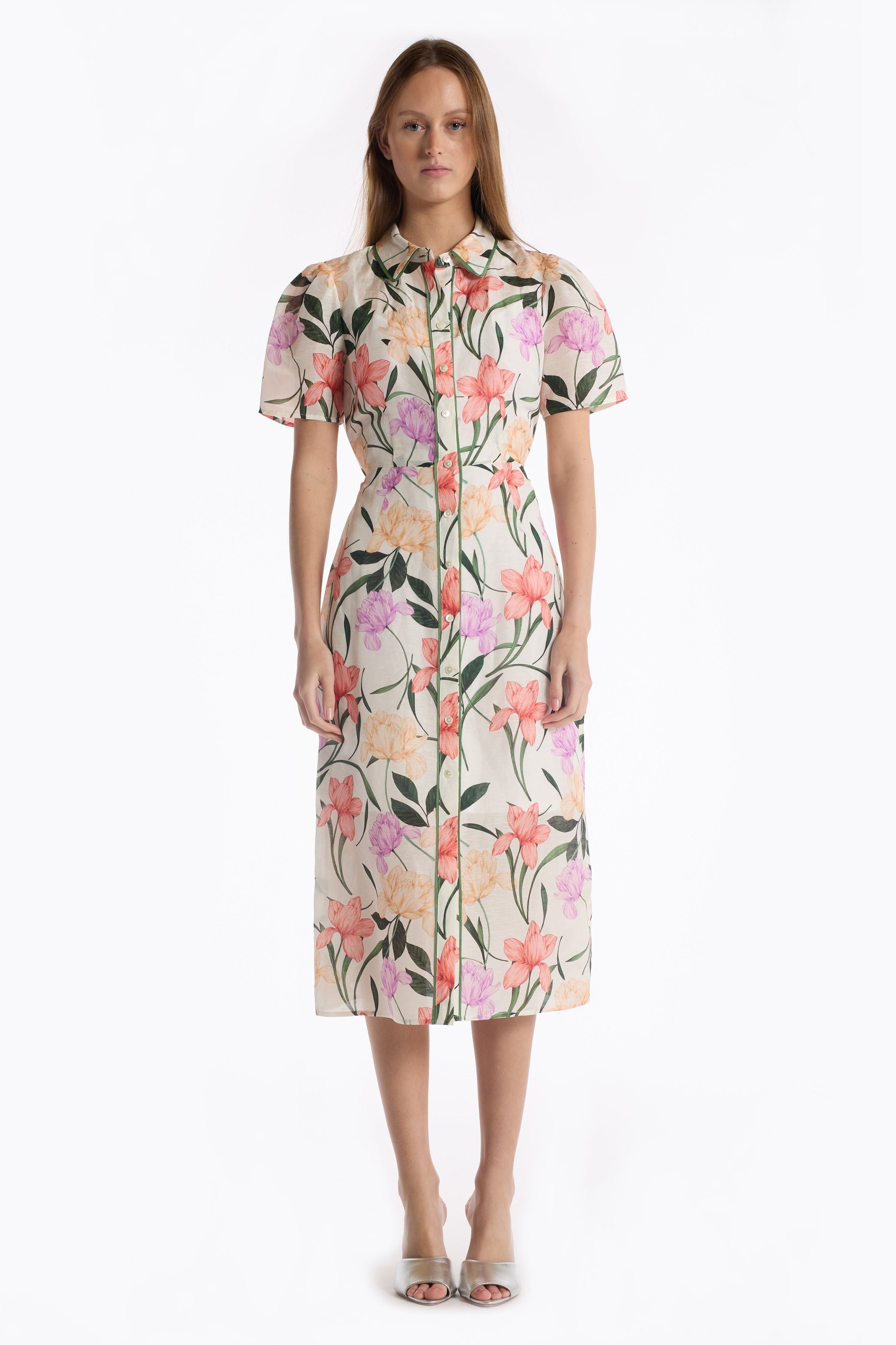 Cecile Dress - Jardin Ivory Christy Lynn