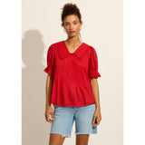 Auguste the Label Ellory Blouse Red