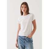 Patrick Assaraf Lightweight Pima Cotton Classic T-Shirt White