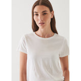 Patrick Assaraf Lightweight Pima Cotton Classic T-Shirt White