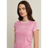 Patrick Assaraf Reverse Spray Crew Fuschia
