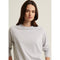 Light Gray Pima Cotton Stretched Oversized Sweatshirt Ghost