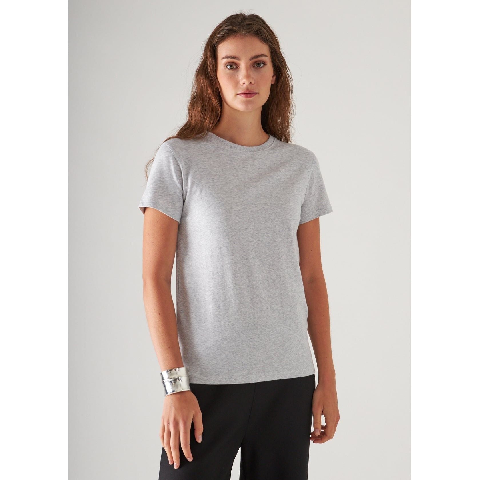Patrick Assaraf SS Iconic Fitted Crew Ghost