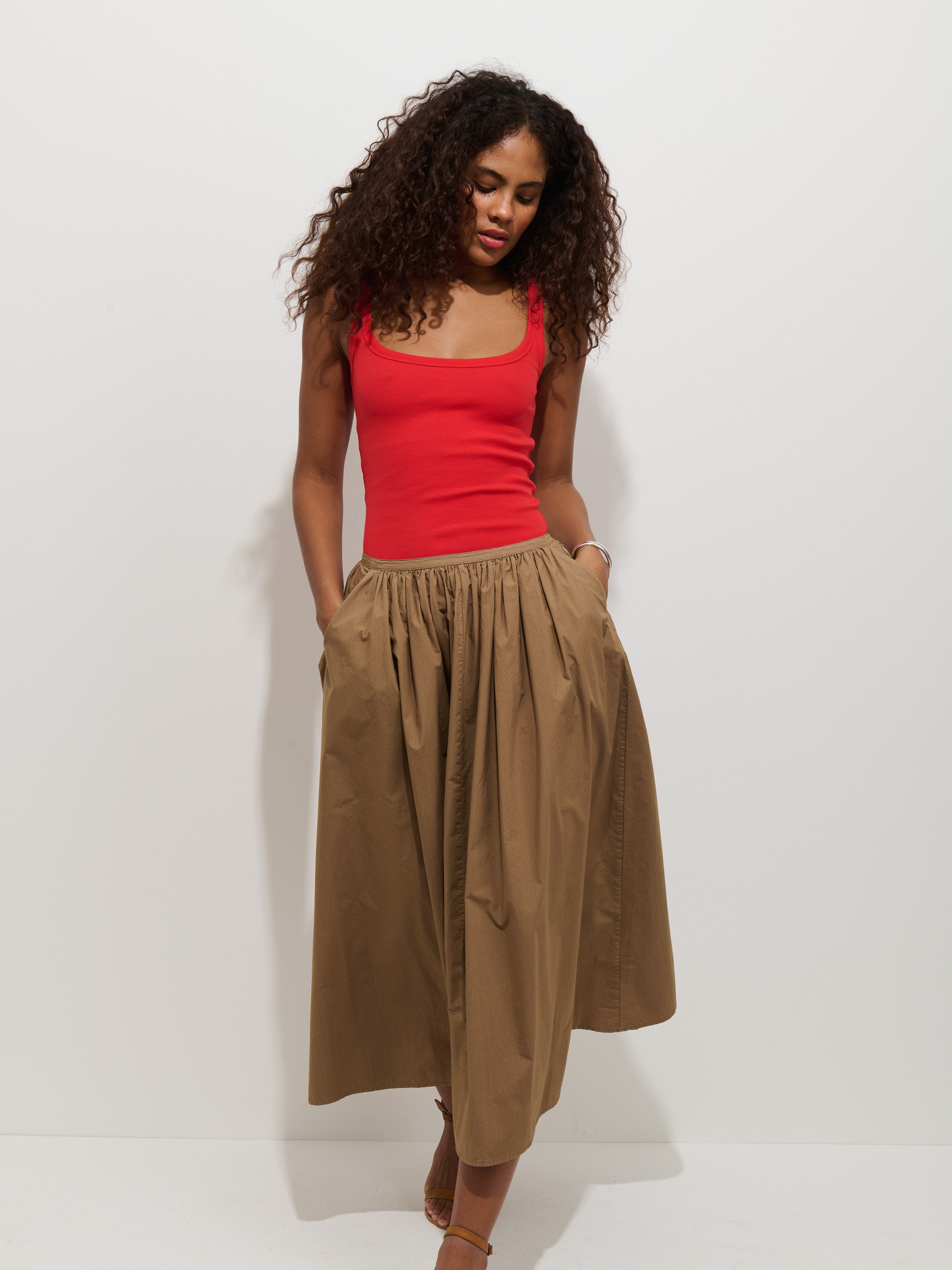 Sarah Skirt In Cotton Alex Mill