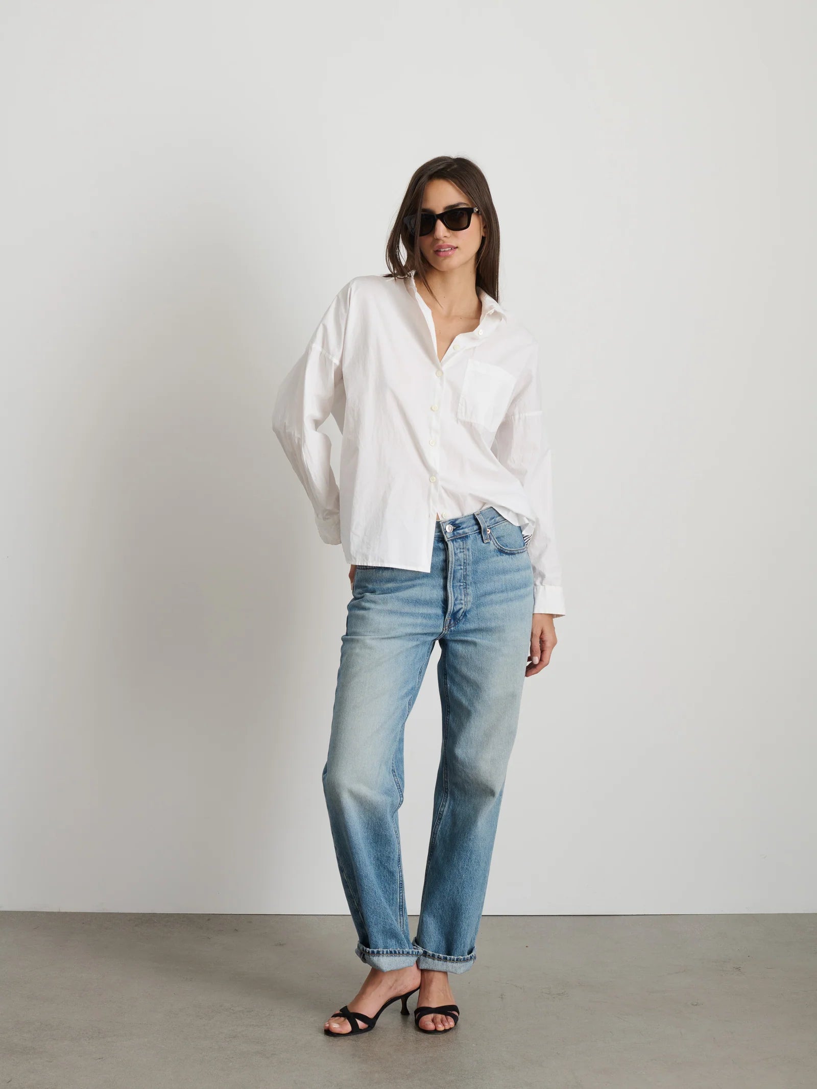 Jo Shirt In Cotton Poplin Alex Mill