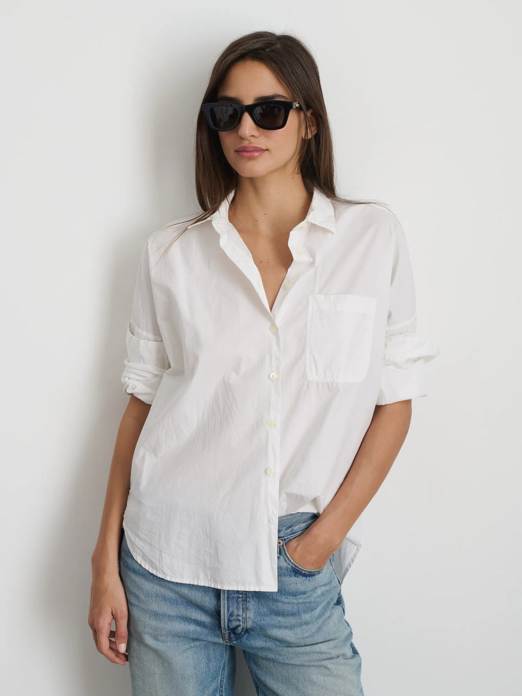 Jo Shirt In Cotton Poplin Alex Mill