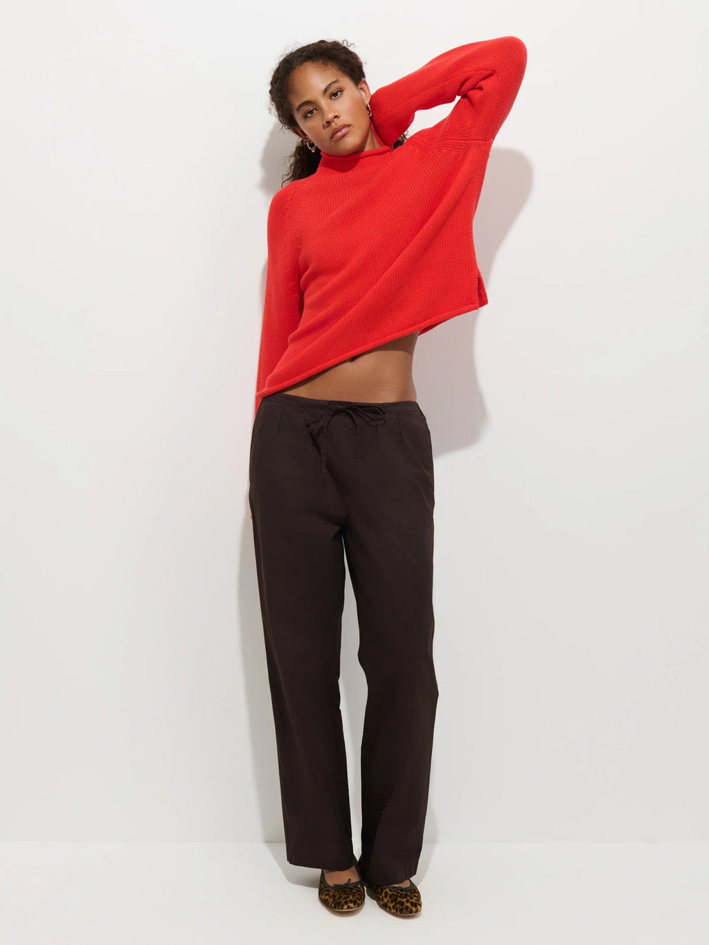 Eastport Rollneck Sweater In Cotton Alex Mill
