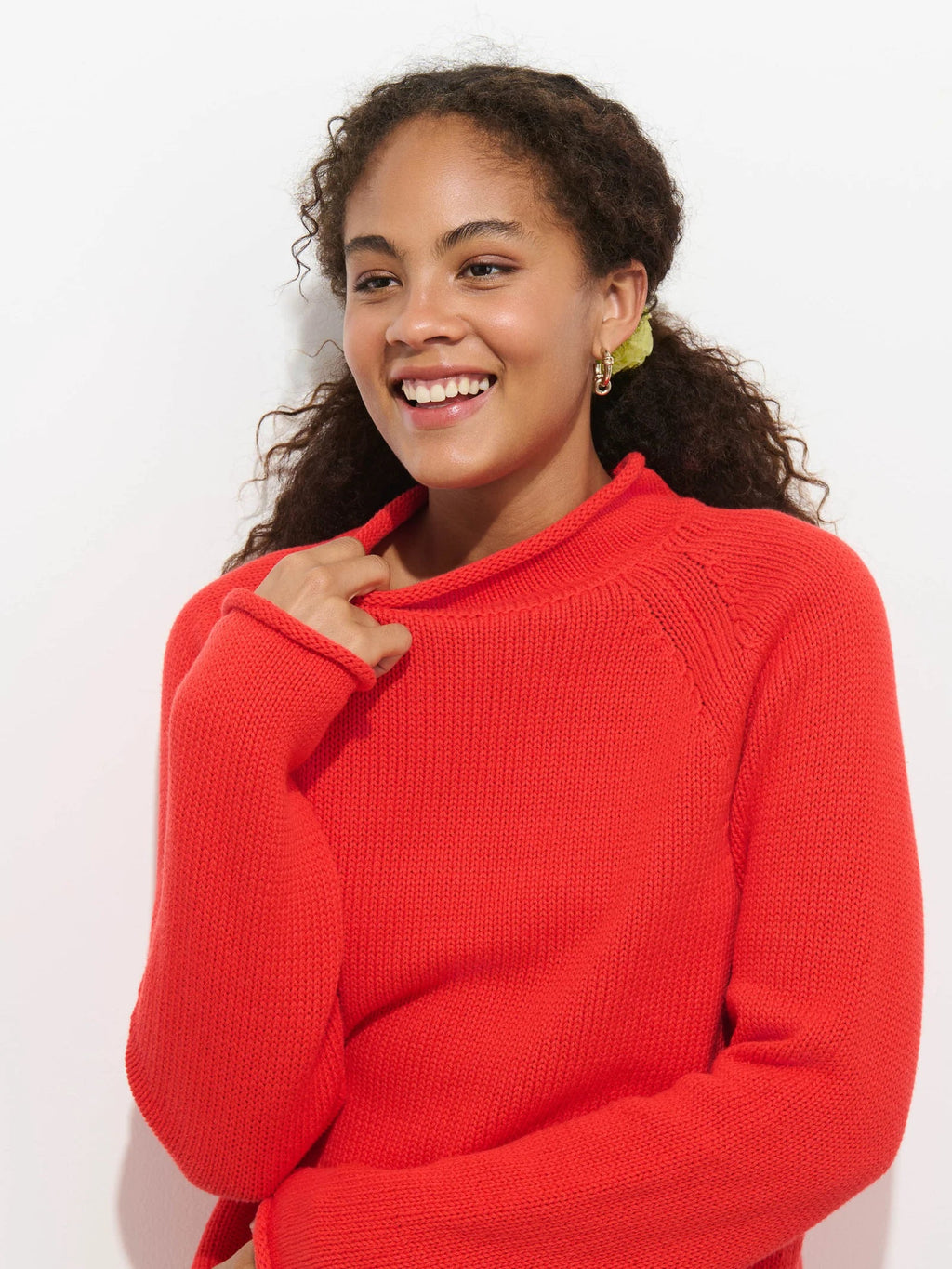 Eastport Rollneck Sweater In Cotton Alex Mill