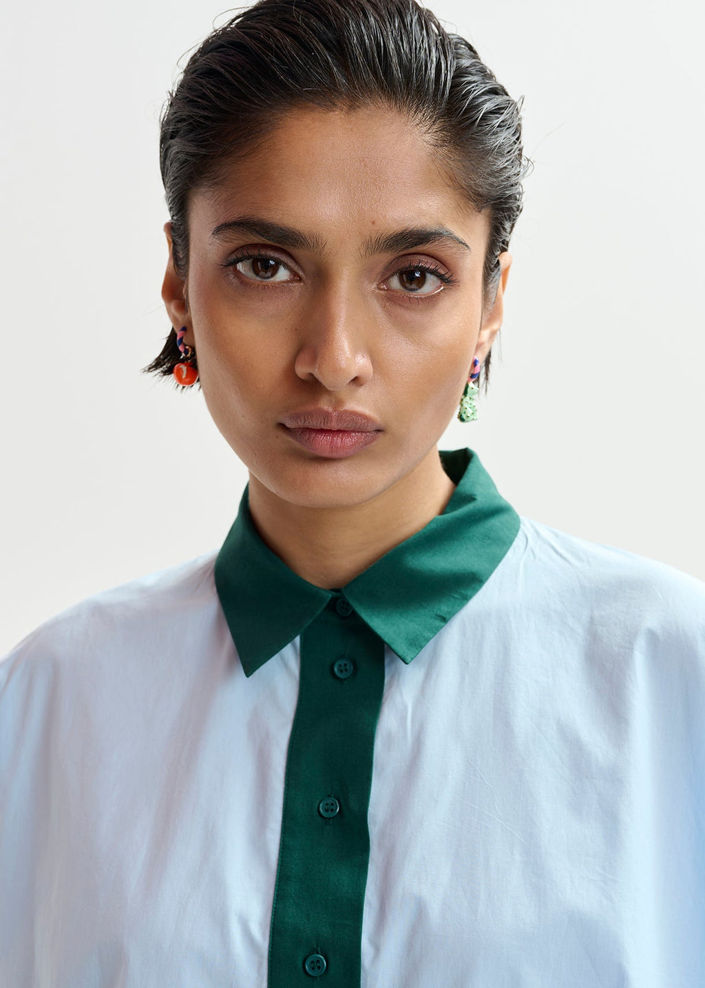 KAYLEE PEPLUM RUFFLE SHIRT ESSENTIEL ANTWERP