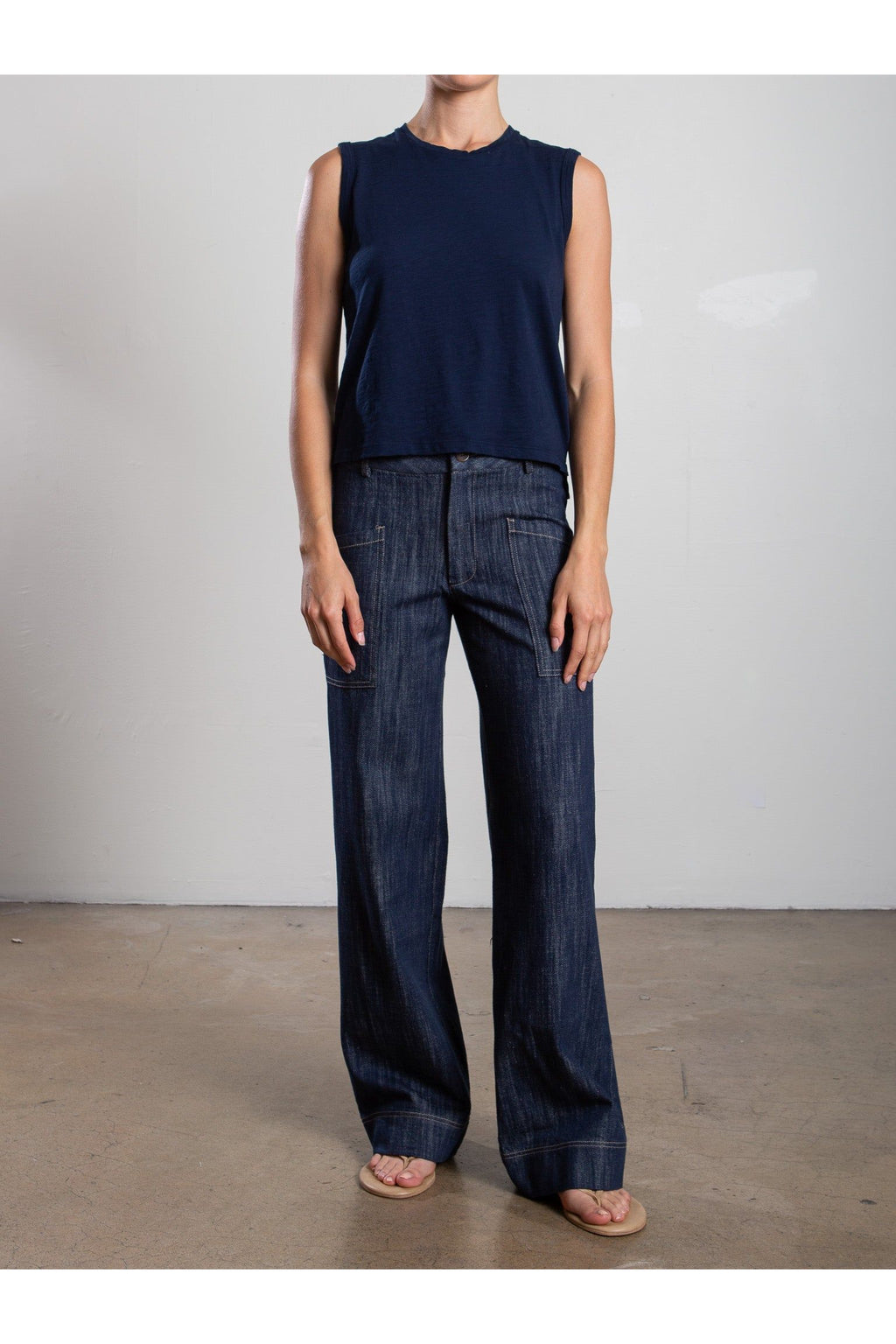 Aiden Mid - Rise Pant in Denim - Primm'sAiden Mid - Rise Pant in DenimPharaoh