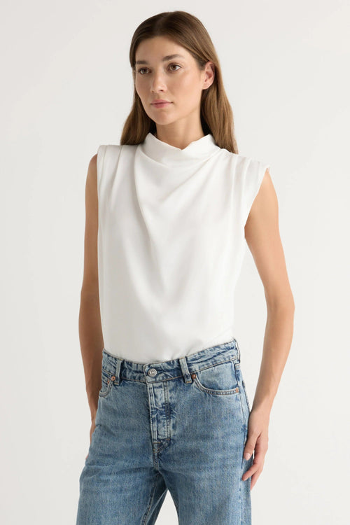 Allegra Gathered- Neck Sleeveless  Blouse Modern Citizen