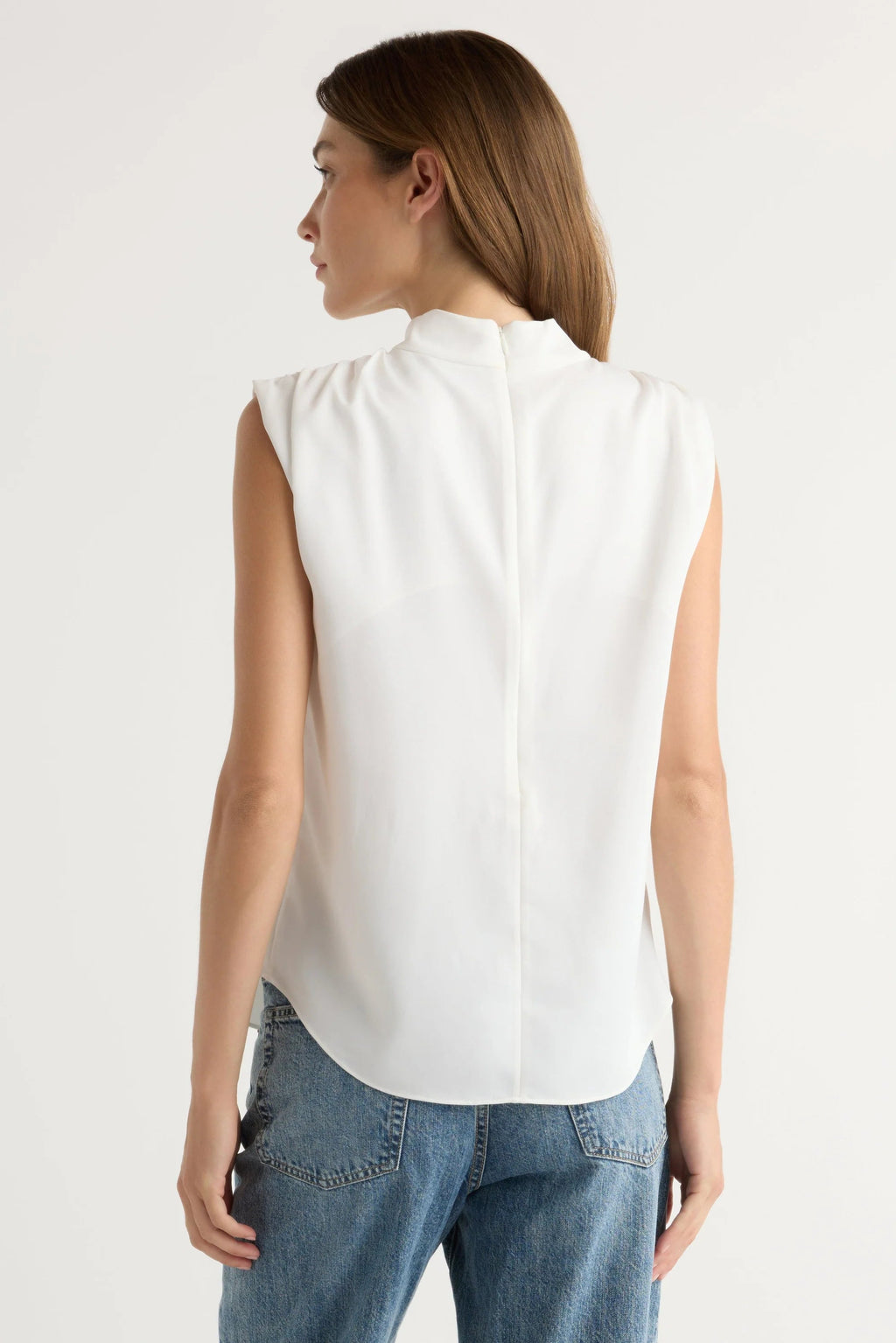Allegra Gathered- Neck Sleeveless  Blouse Modern Citizen