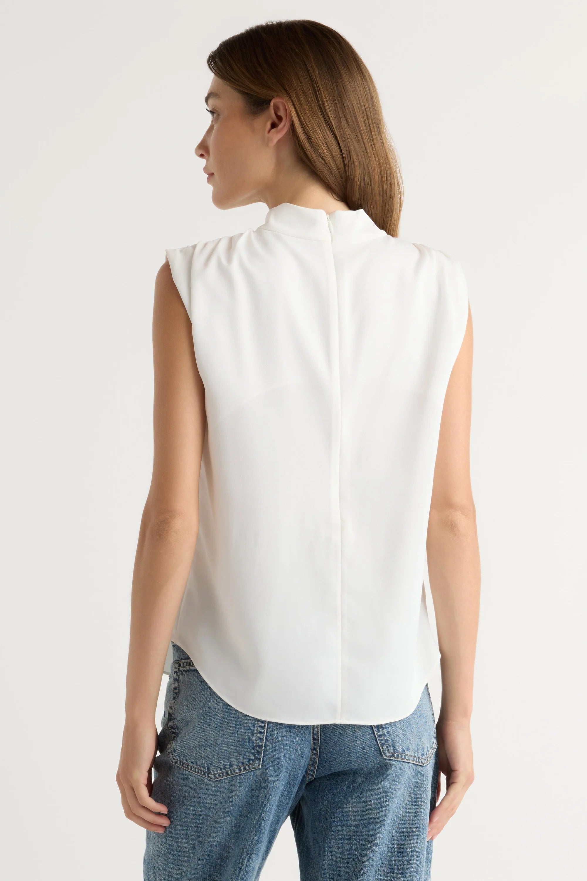 Allegra Gathered- Neck Sleeveless  Blouse Modern Citizen