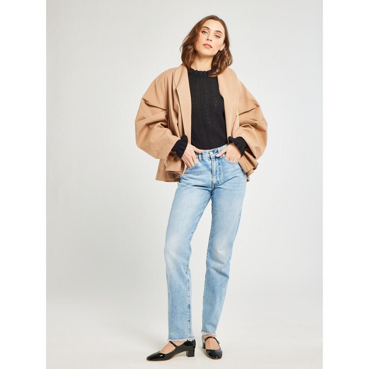 Amie Coat in Almond - Primm'sAmie Coat in AlmondMille