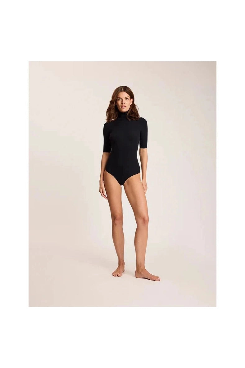 Ballet Short Sleeve Turtleneck Bodysuit - Primm'sBallet Short Sleeve Turtleneck BodysuitCommando