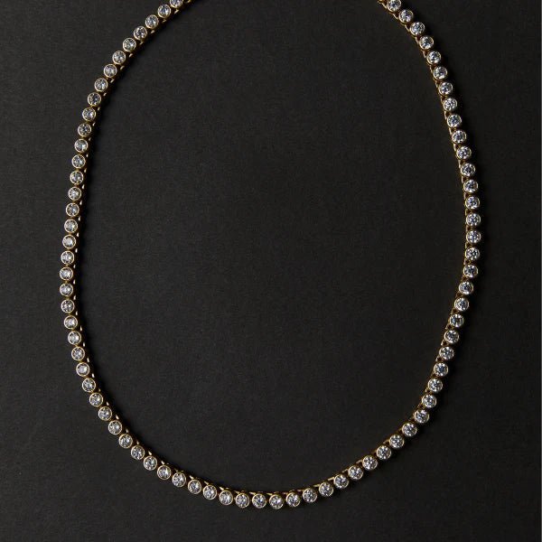 Bezel Tennis Necklace - Primm'sBezel Tennis NecklaceHart