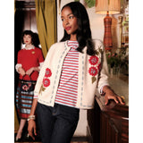 Blanket Stitch Border Cardi - Primm'sBlanket Stitch Border CardiFrances Valentine
