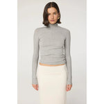Line by K Blixa Turtleneck Top Heather Line by K