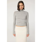 Line by K Blixa Turtleneck Top Heather Line by K