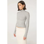 Line by K Blixa Turtleneck Top Heather Line by K