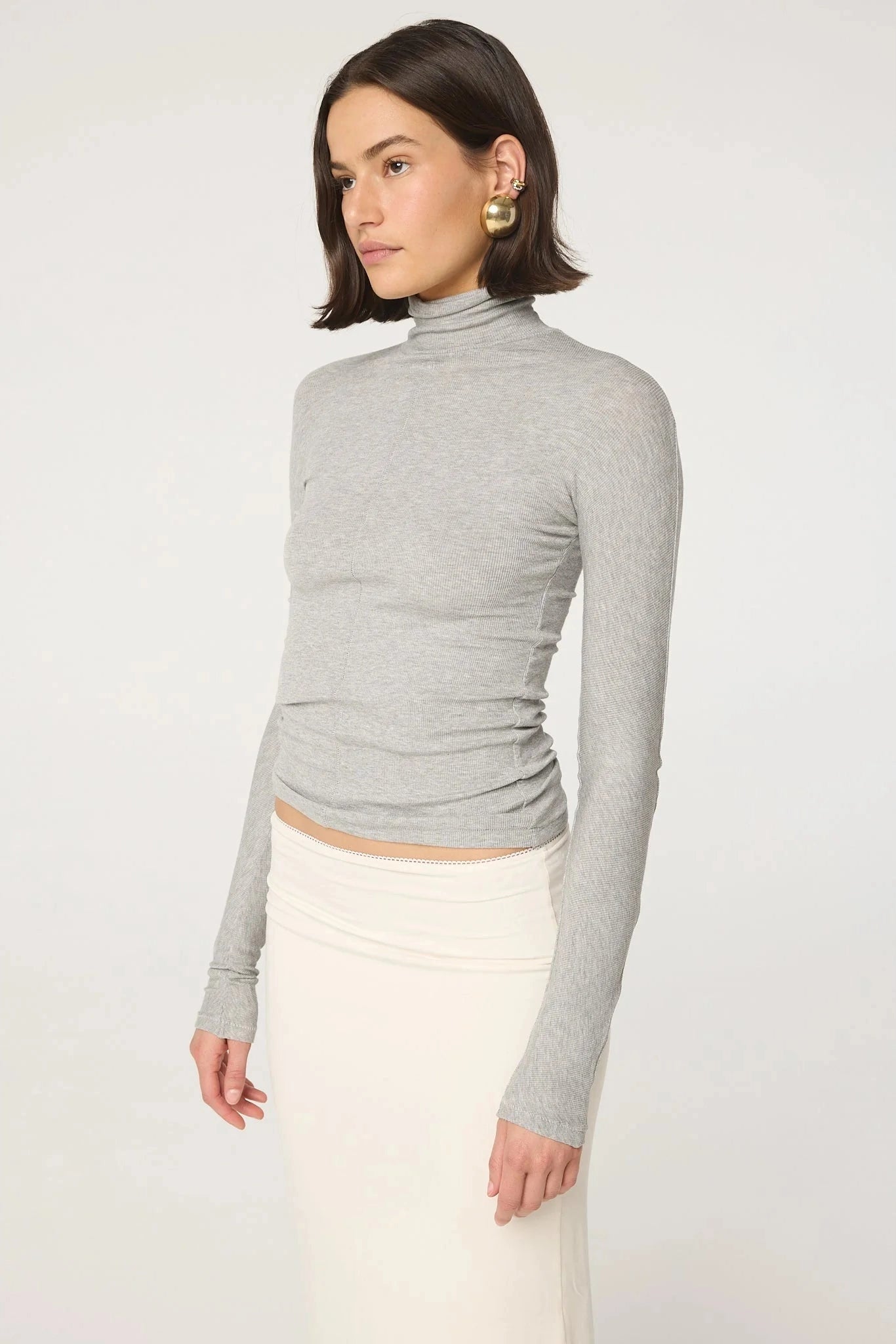 Line by K Blixa Turtleneck Top Heather Line by K