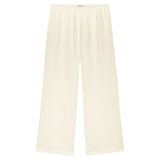 Beige Donni The Bubble Crop Simple Pant Creme