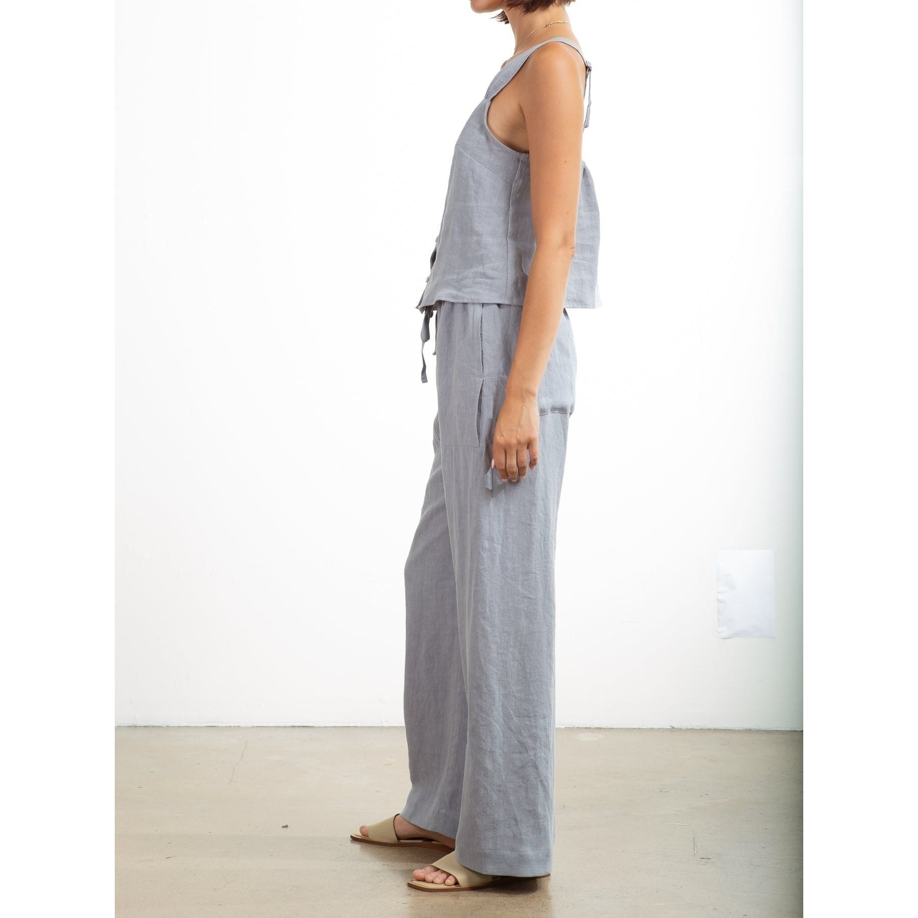 Casey Pant in Linen - Slate - Primm'sCasey Pant in Linen - SlatePharaoh