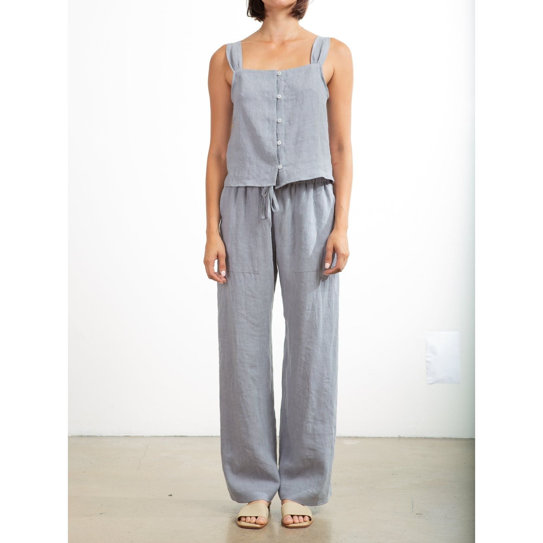 Casey Pant in Linen - Slate - Primm'sCasey Pant in Linen - SlatePharaoh