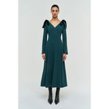 Claribel Midi Dress with Shoulder Tie - Primm'sClaribel Midi Dress with Shoulder TieSimkhai