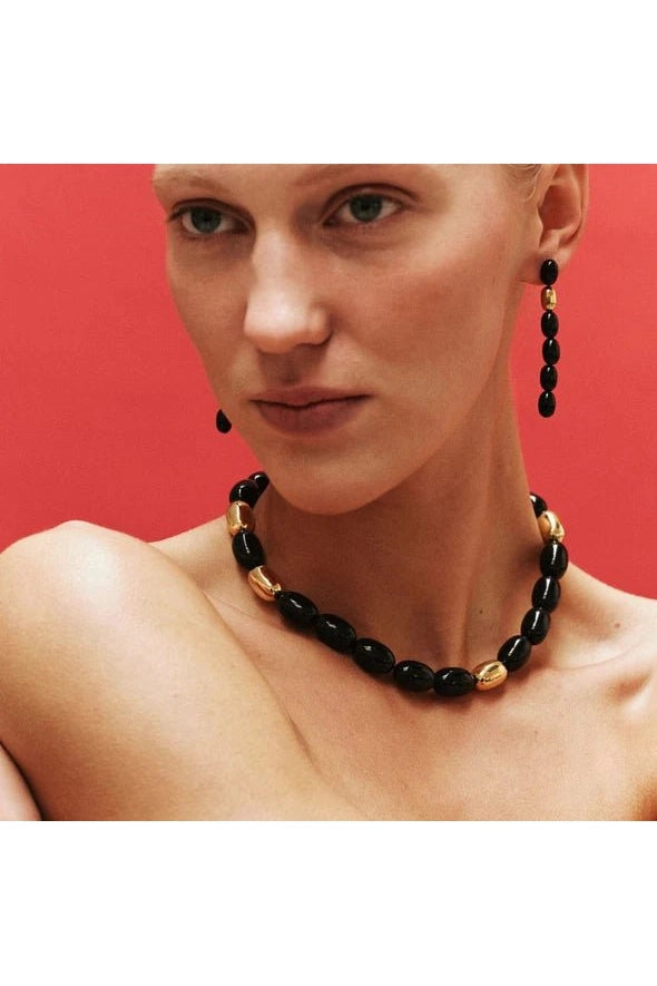 Clementine Necklace (Black/Gold) - Primm'sClementine Necklace (Black/Gold)Heaven Mayhem