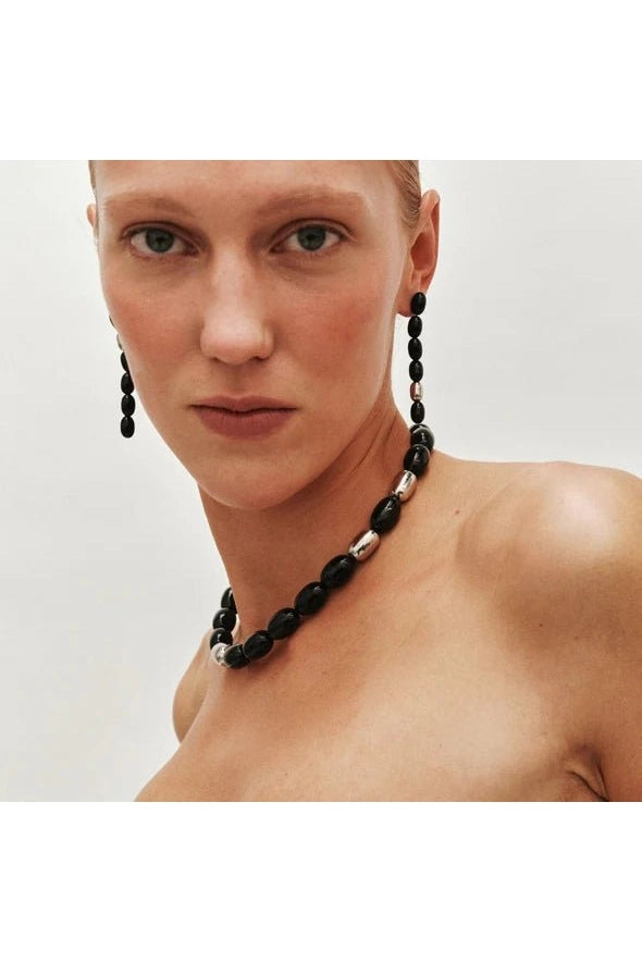 Clementine Necklace (Black/Silver) - Primm'sClementine Necklace (Black/Silver)Heaven Mayhem