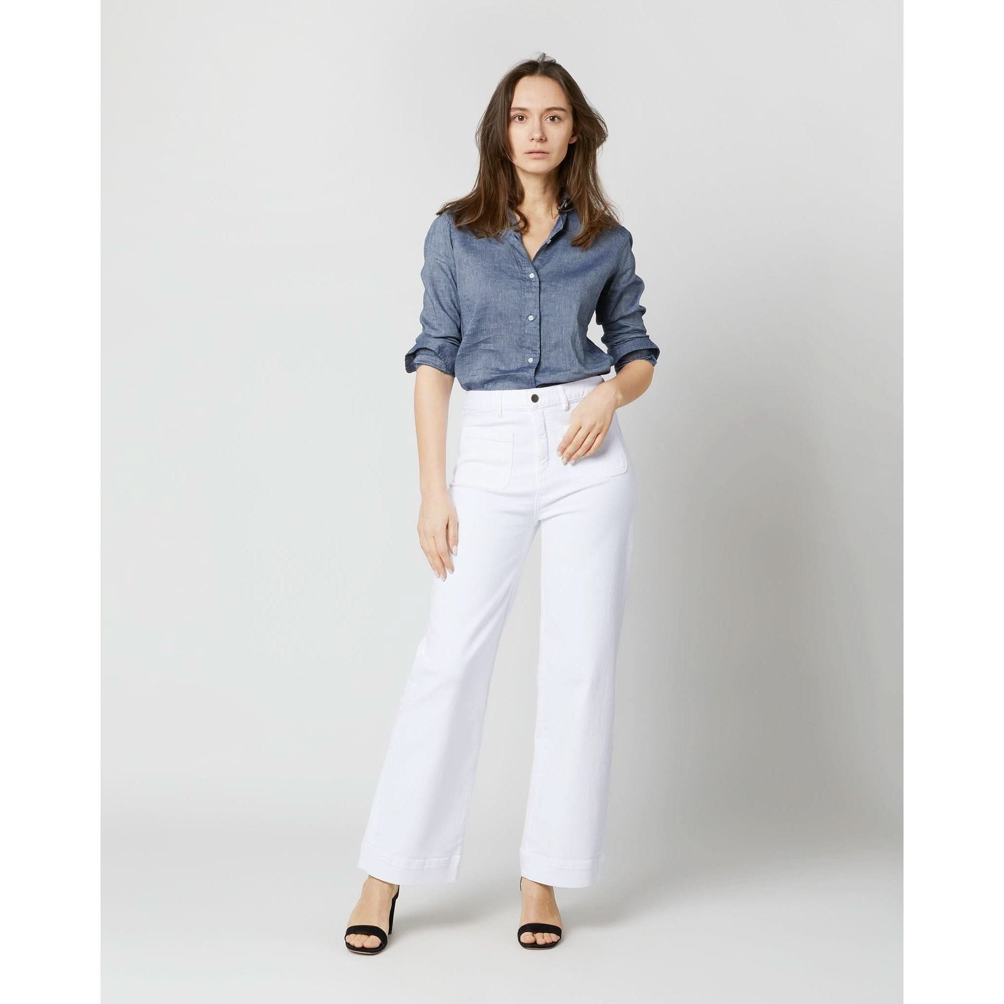Column Patch Pocket Jean White - Primm'sColumn Patch Pocket Jean WhiteMashburn