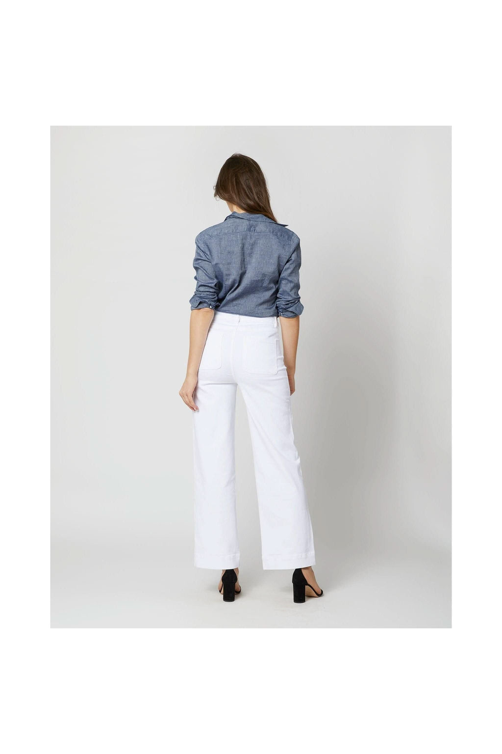 Column Patch Pocket Jean White - Primm'sColumn Patch Pocket Jean WhiteMashburn