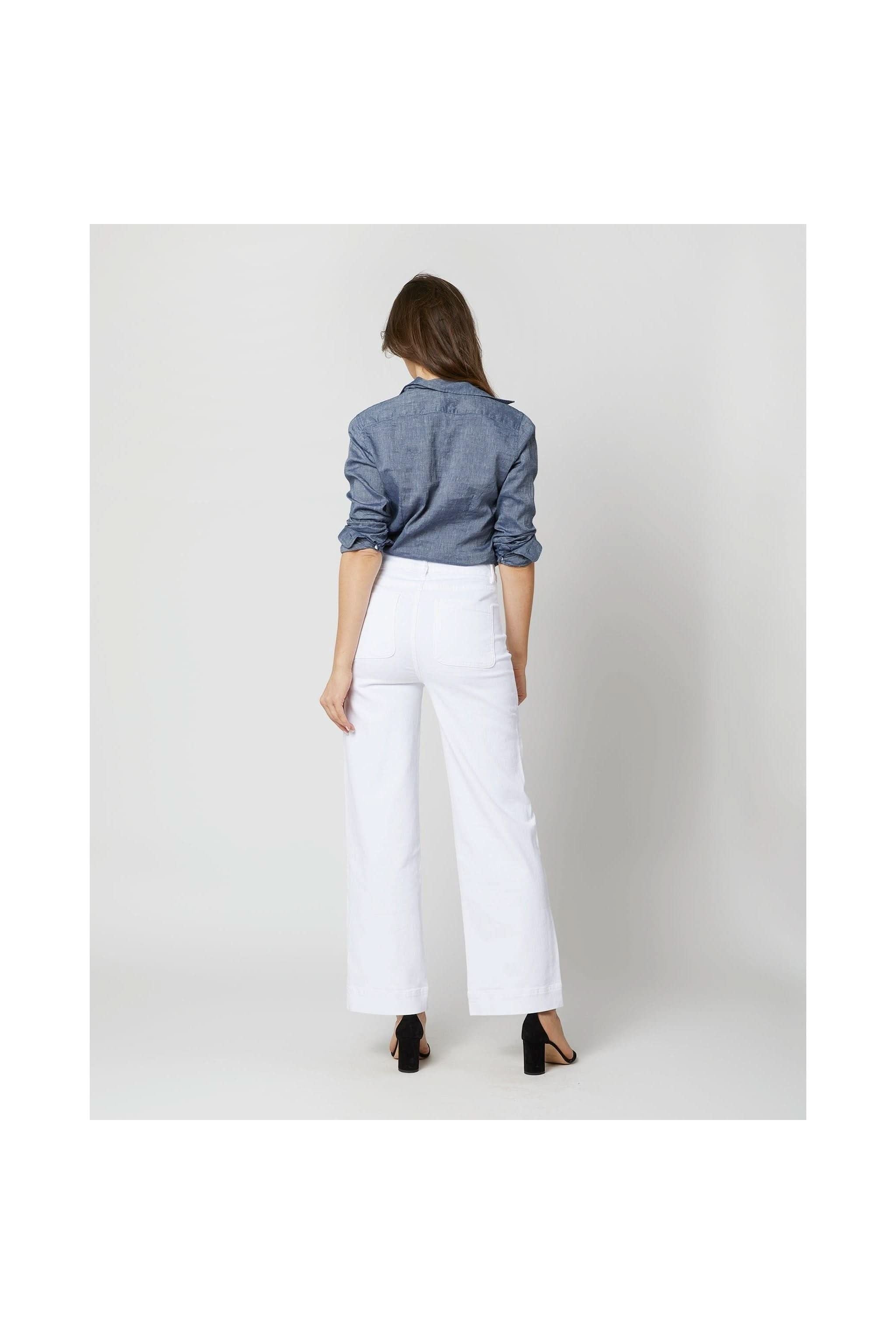 Column Patch Pocket Jean White - Primm'sColumn Patch Pocket Jean WhiteMashburn