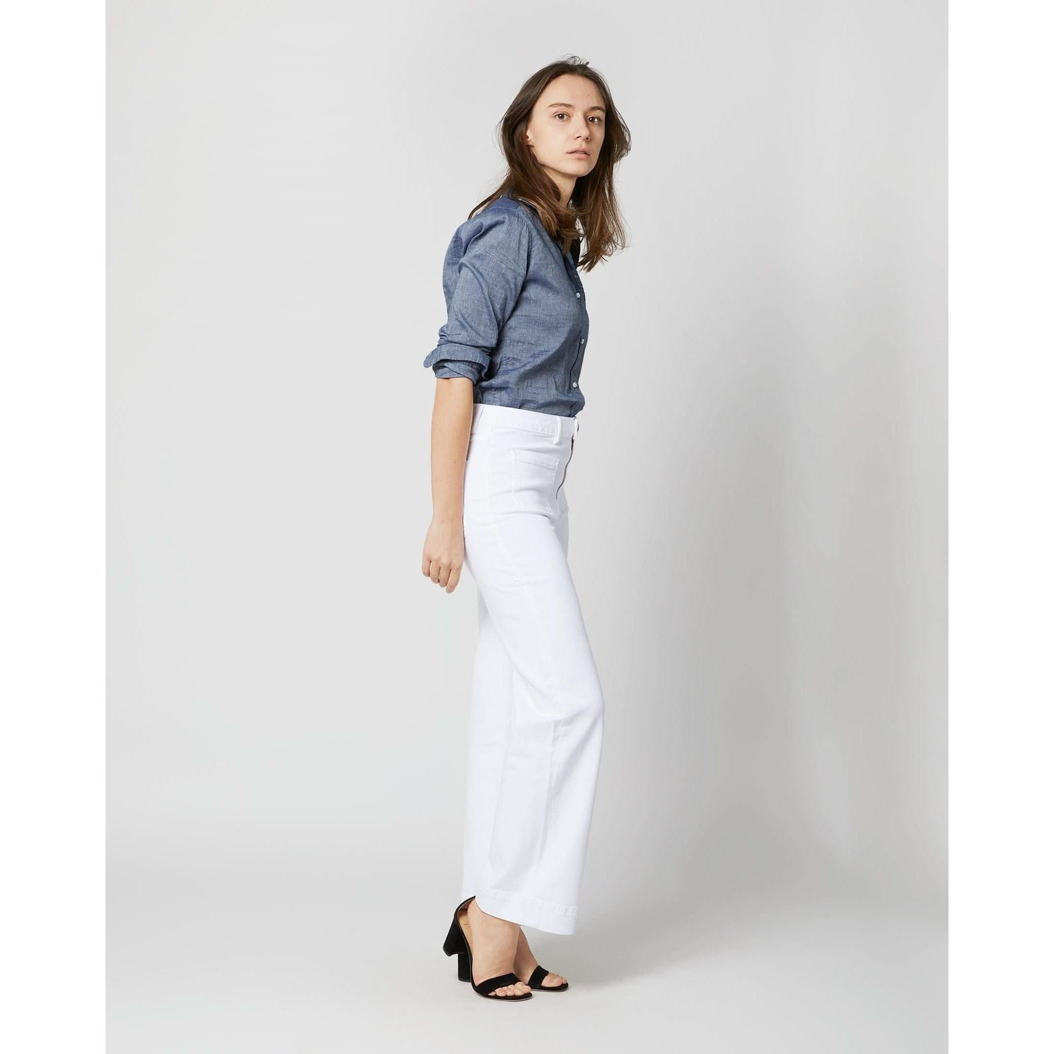Column Patch Pocket Jean White - Primm'sColumn Patch Pocket Jean WhiteMashburn