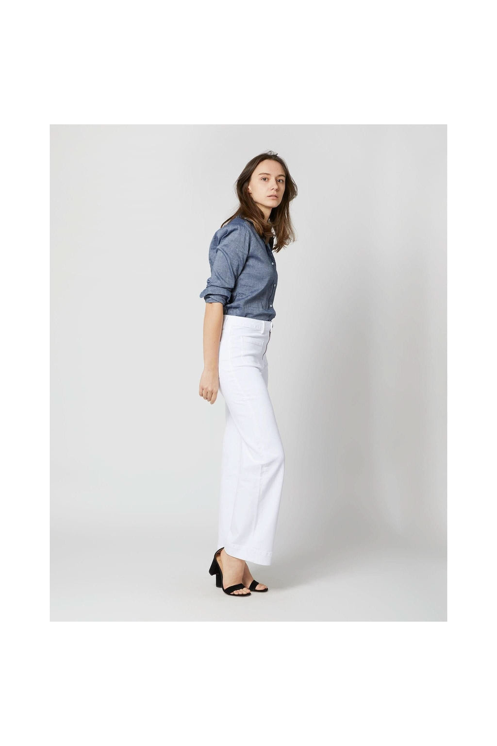 Column Patch Pocket Jean White - Primm'sColumn Patch Pocket Jean WhiteMashburn