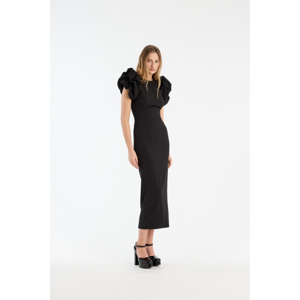 Crepe Puffy Midi Dress - Primm'sCrepe Puffy Midi DressROTATE Birger Christensen