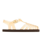 Ancient Greek Sandal Homeria Jelly Clear Caramel