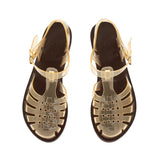 Ancient Greek Sandal Homeria Jelly Clear Caramel
