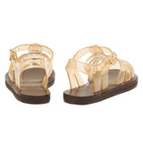 Ancient Greek Sandal Homeria Jelly Clear Caramel