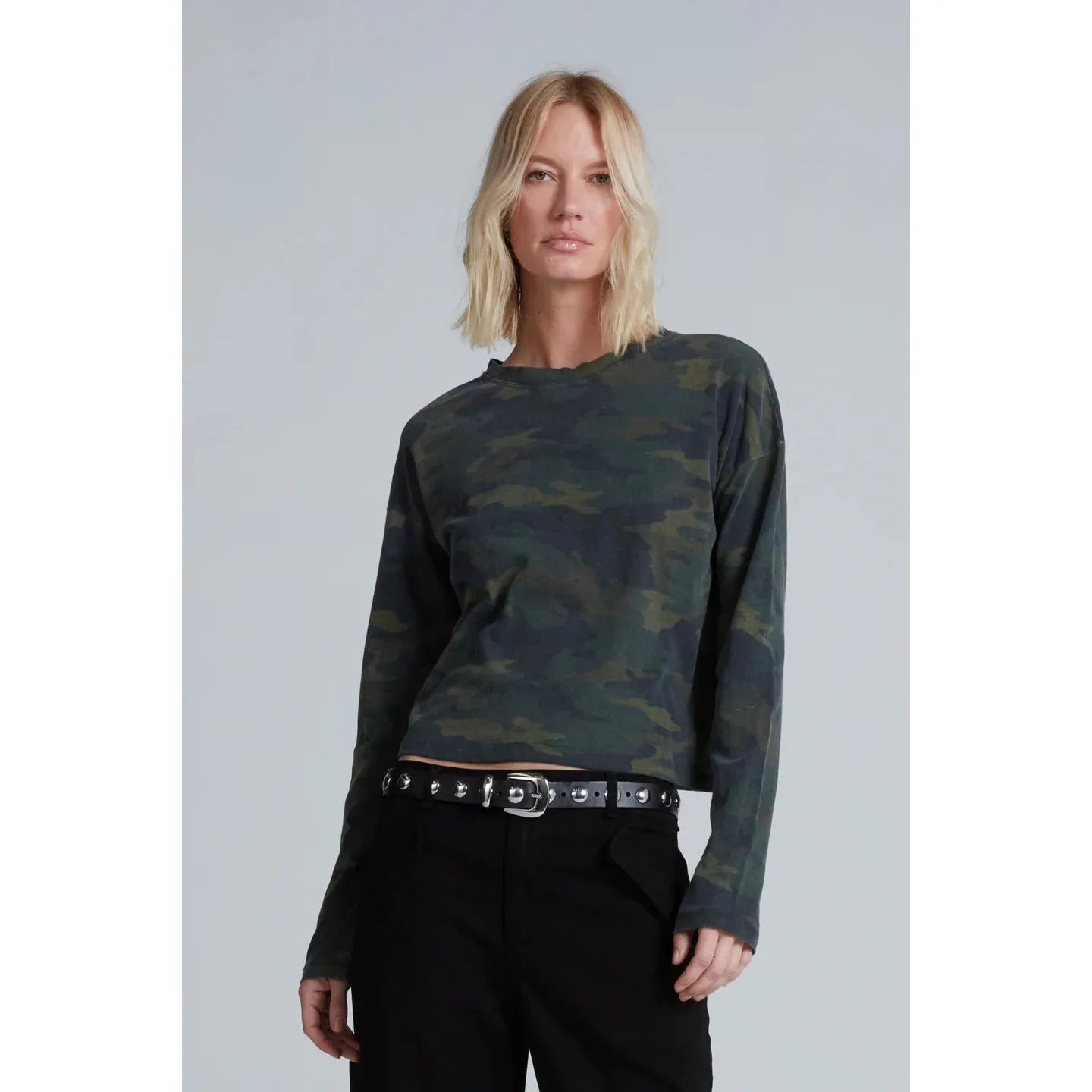 Cropped Long Sleeve Camo ASKK NY