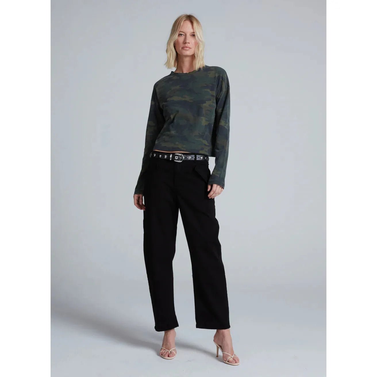 Cropped Long Sleeve Camo ASKK NY