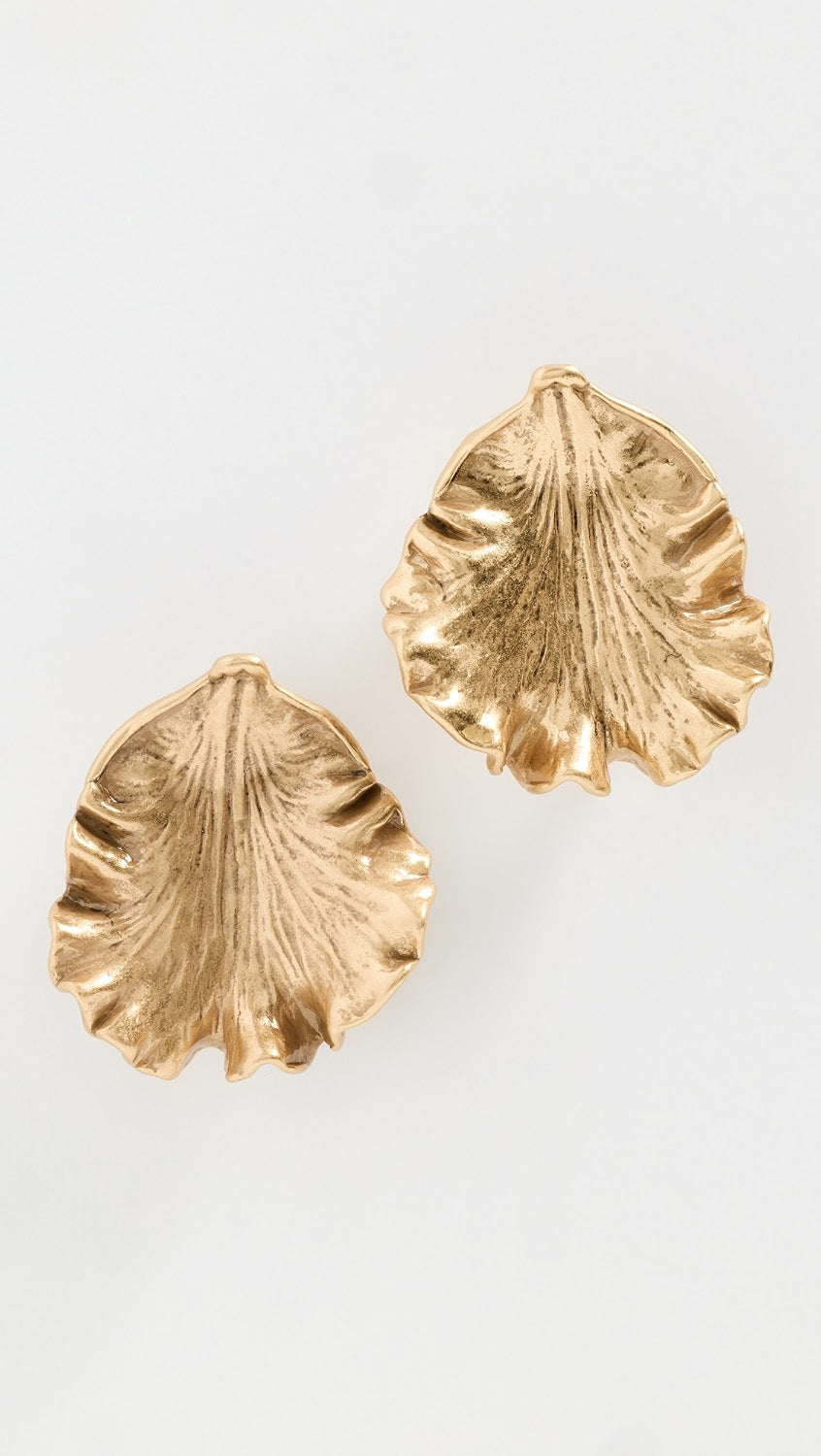 IRIS Leaf Earring Cult Gaia