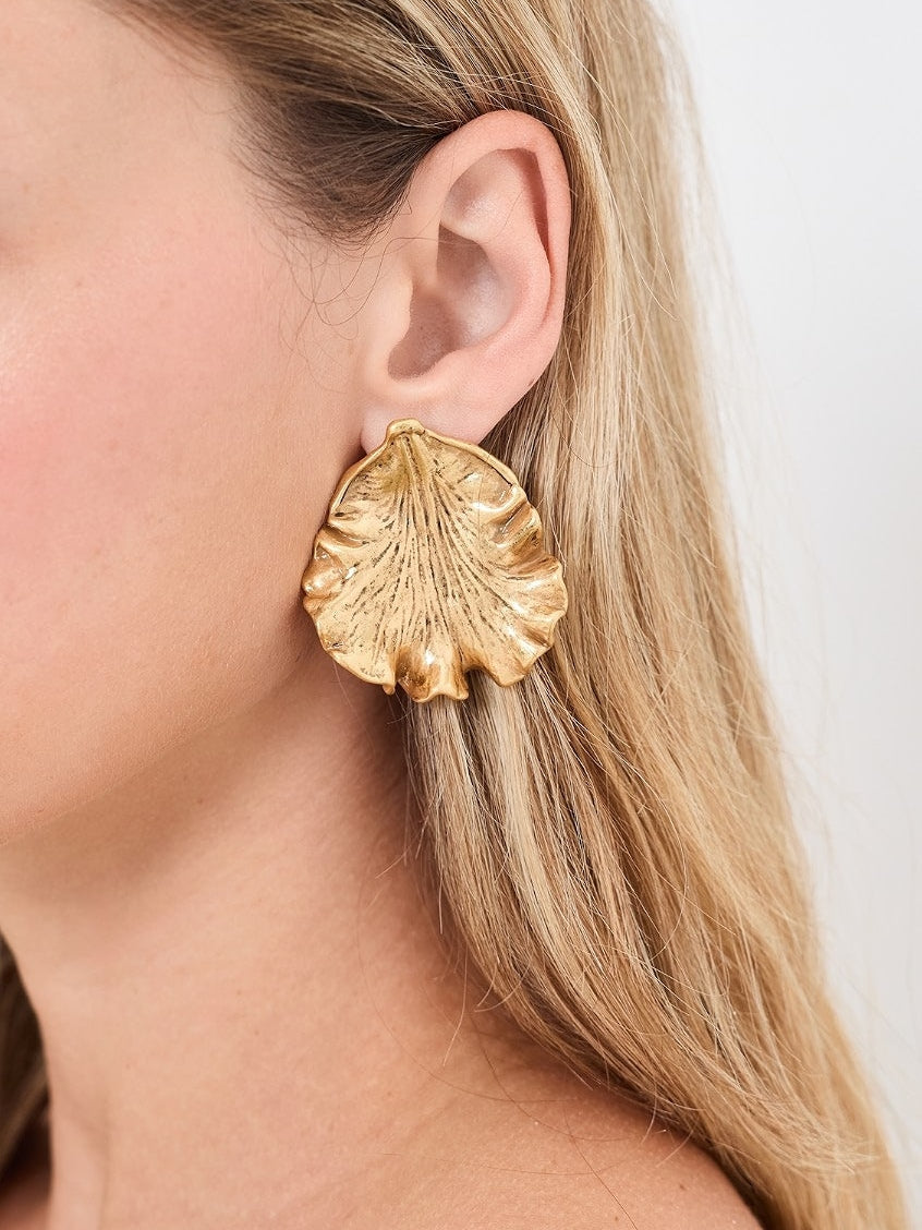 IRIS Leaf Earring Cult Gaia