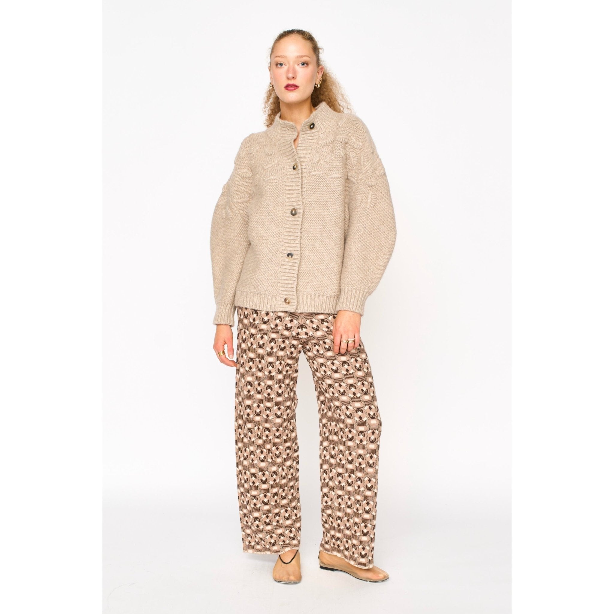 Cusco Shell Cardigan in Graham Cracker - Primm'sCusco Shell Cardigan in Graham CrackerMIRTH