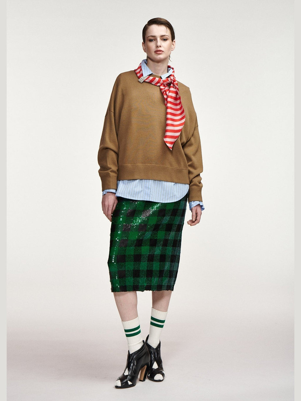 KURTIS PULLOVER WITH SCARF ESSENTIEL ANTWERP