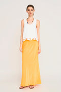 Santander Silk Skirt in Marigold MIRTH