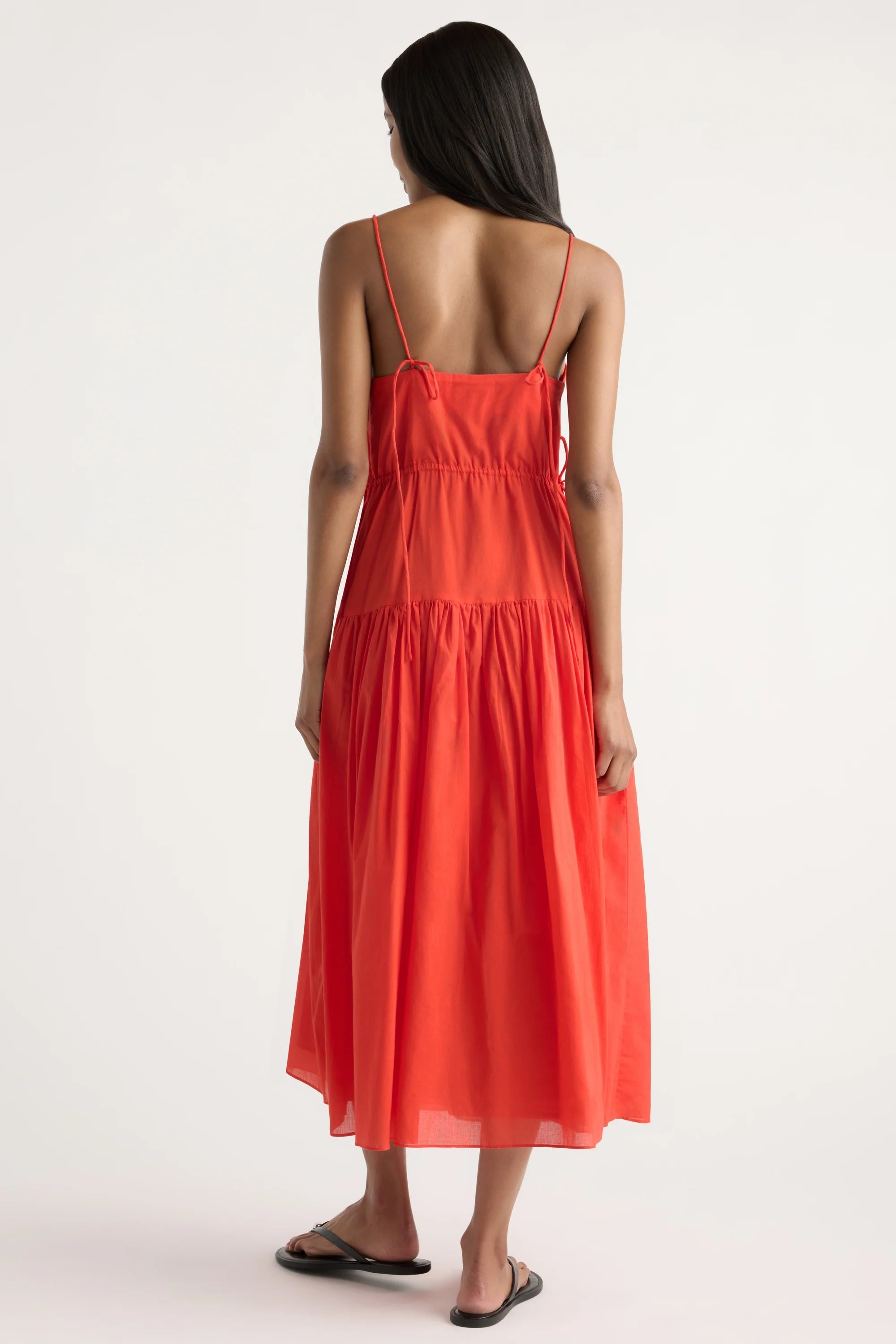 Dalia Tie-Waist Tiered Organic Cotton Dress Modern Citizen